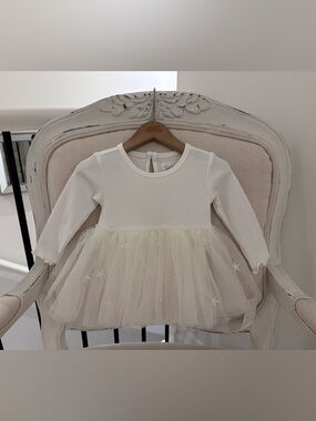 Baby 6~9 Mth Fancy Dress With Star Embroidery by Rise Little Earthling NWT